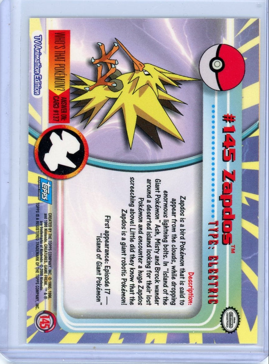 Zapdos Pokémon Topps Rainbow Foil #145