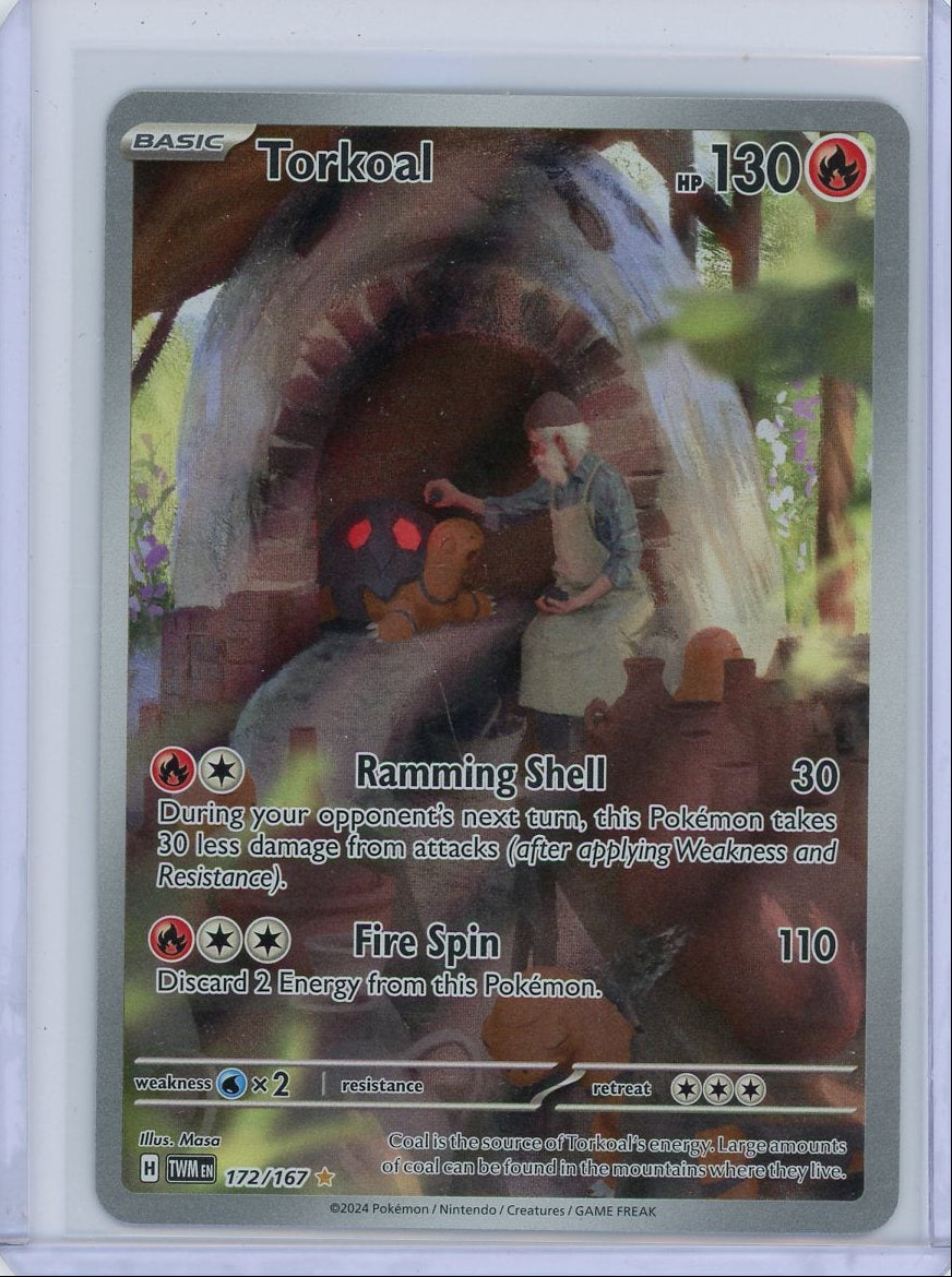 Torkoal 2024 Pokemon Twilight Masquerade rare holo 172/167