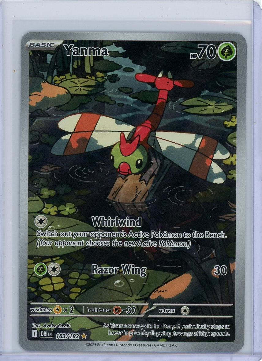 Yanma 2025 Pokemon Destined Rivals Illustration rare #183/182