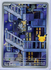 Alolan Meowth Pokémon 30th Anniversary Illustration Rare #139/128