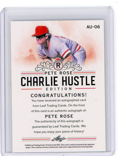 Pete Rose Leaf Auto #AU-06