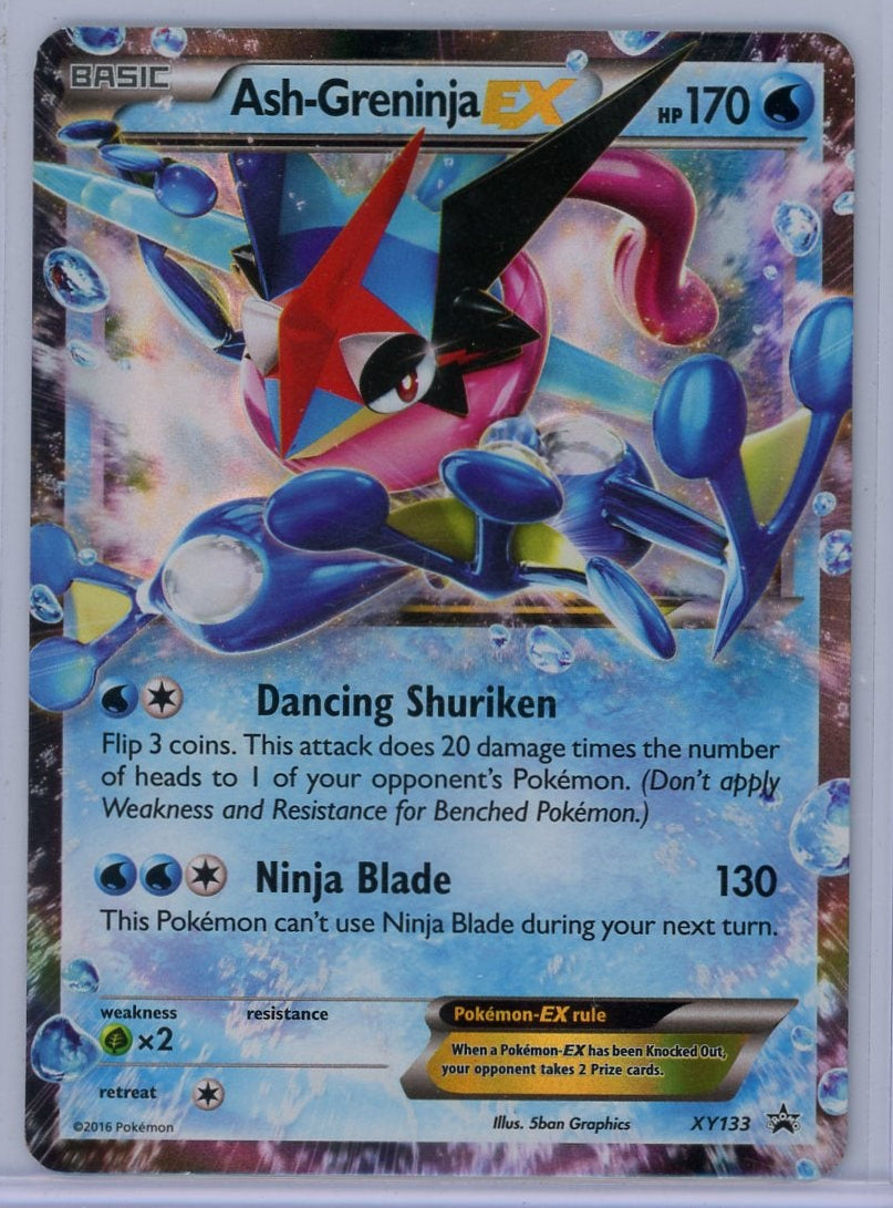 Ash-Greninja EX Pokémon XY Blackstar Promo #XY133 (LP)