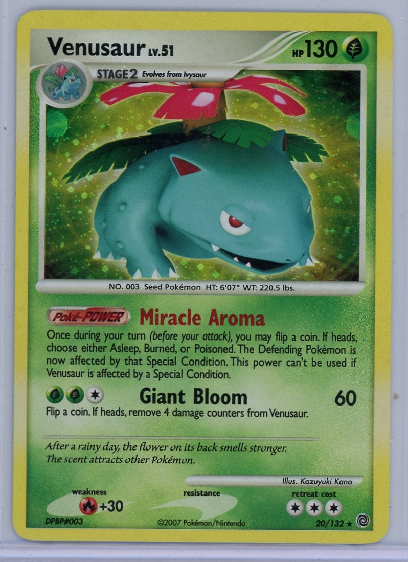 Venusaur LV. 51 Pokémon Secret Wonders Holo Rare #20/132