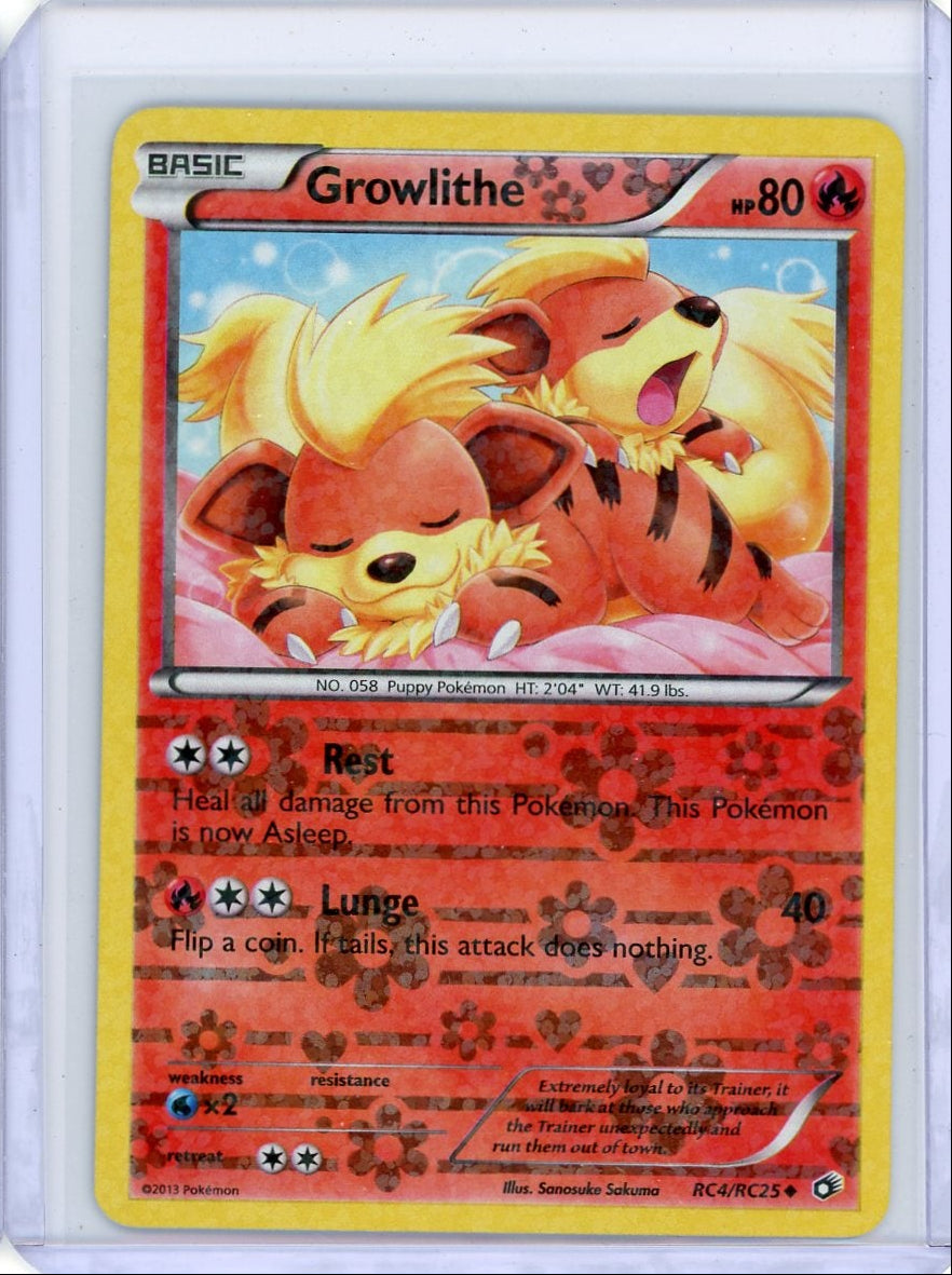 Growlithe Pokémon Legendary Treasures Radiant Collection #RC4/RC25