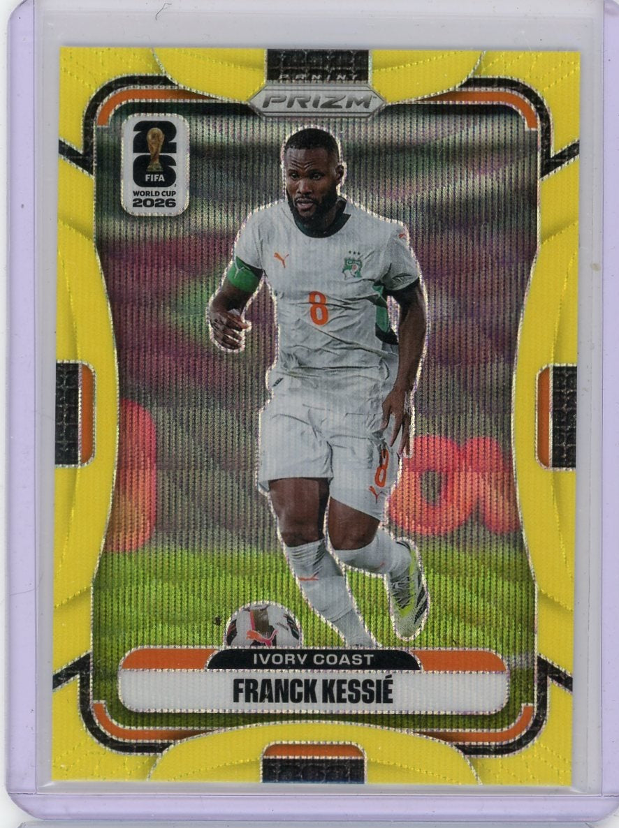 Franck Kessie 2025-26 Panini Prizm World Cup yellow wave #'d 087/180