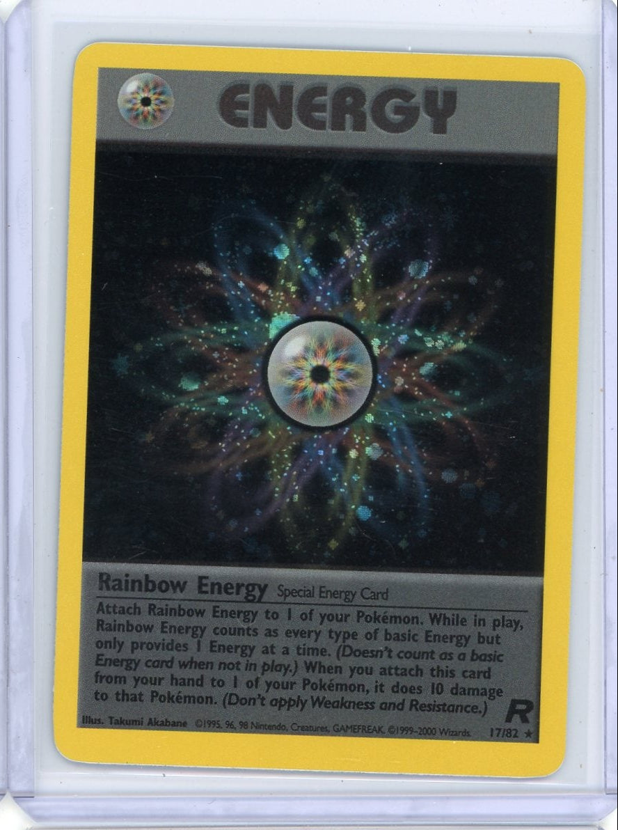 Rainbow Energy 2000 Pokemon Team Rocket holo #17/82 LP