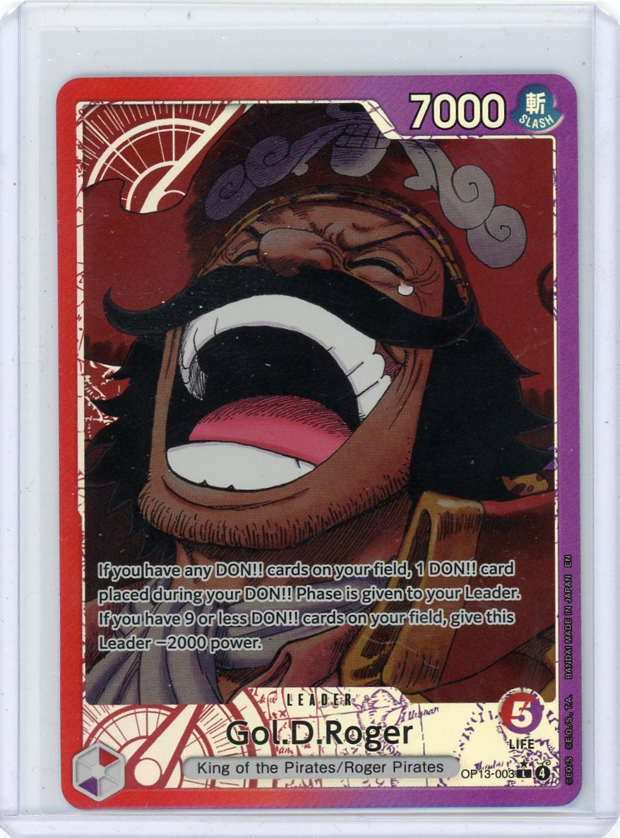 Gol D. Roger One Piece Carrying On His Will Leader Alt. Art #OP13-003