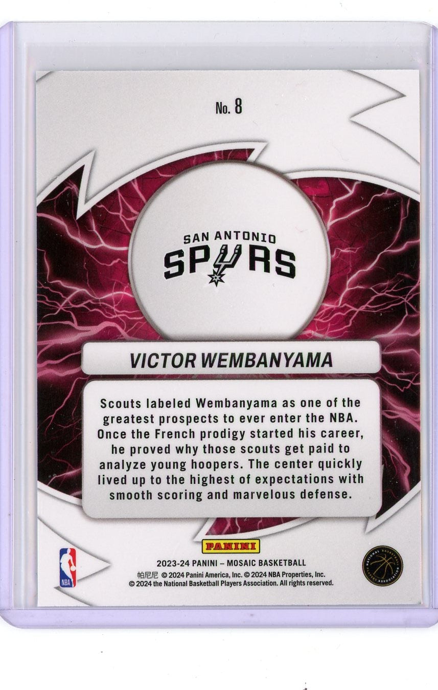 Victor Wembanyama 2023-24 Panini Mosaic Thunder Road RC