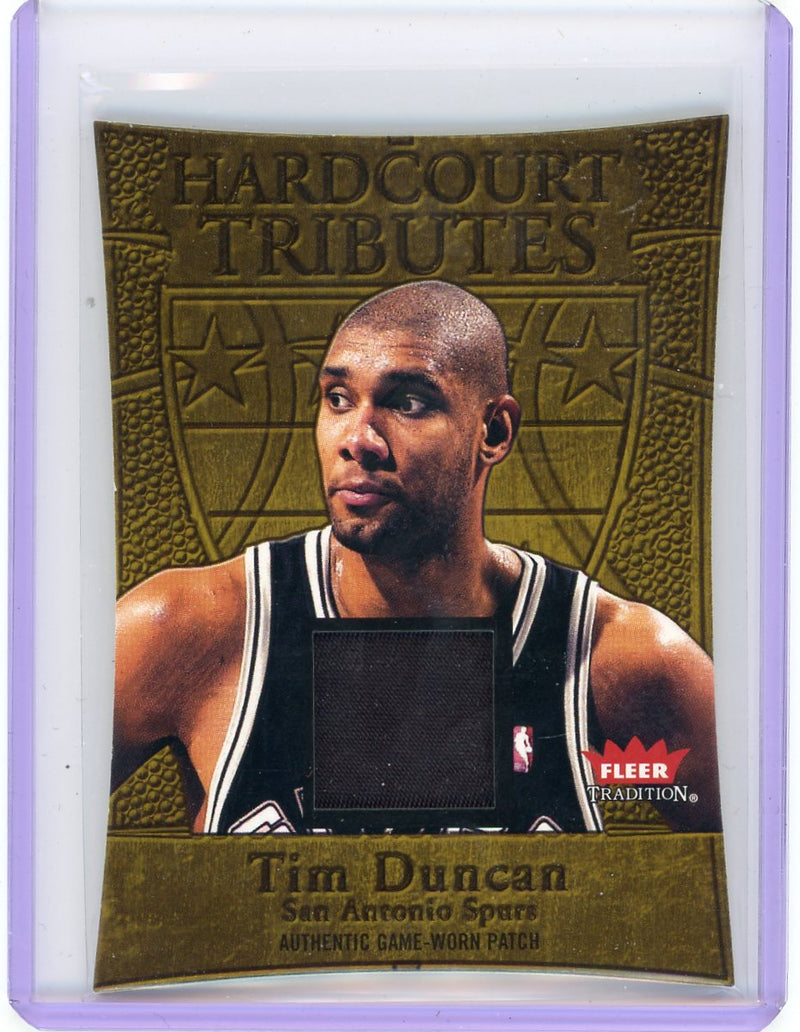 Tim Duncan 2004-05 Fleer Tradition Hardcourt Tributes Patch 