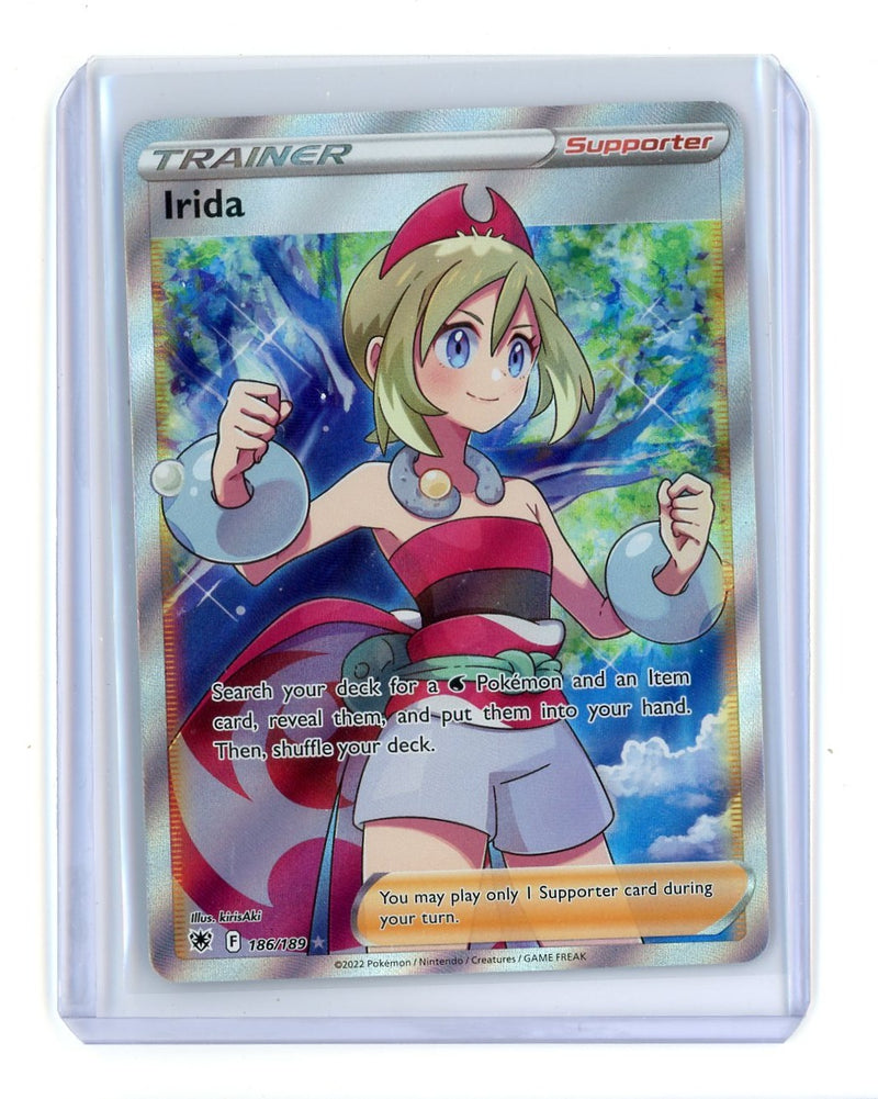 Irida Trainer 2022 Pokemon rare holo 186/189