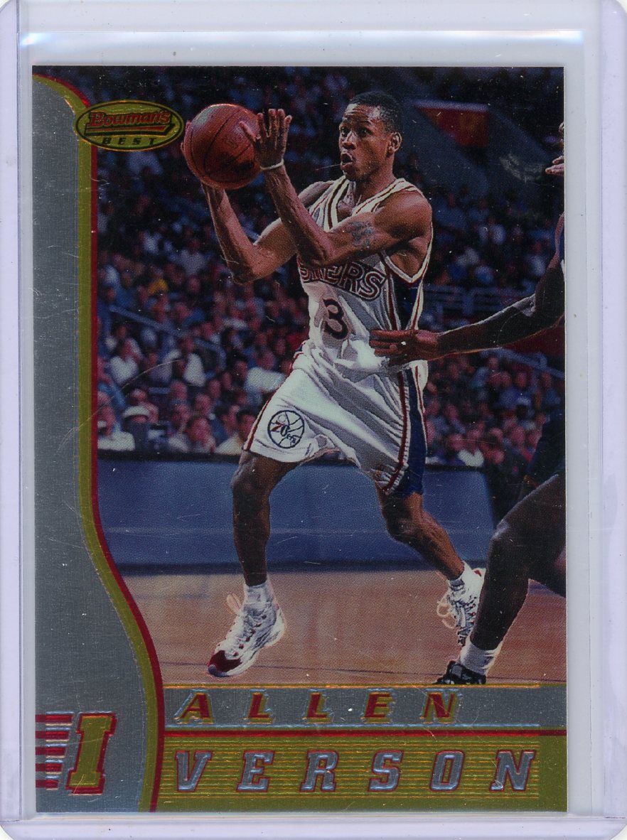Allen Iverson 1997 Bowman's Best Rookie Card #R1