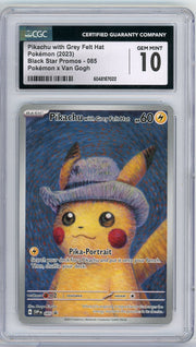 Pikachu with Grey Felt Hat Pokémon X Van Gogh #085 CGC 10