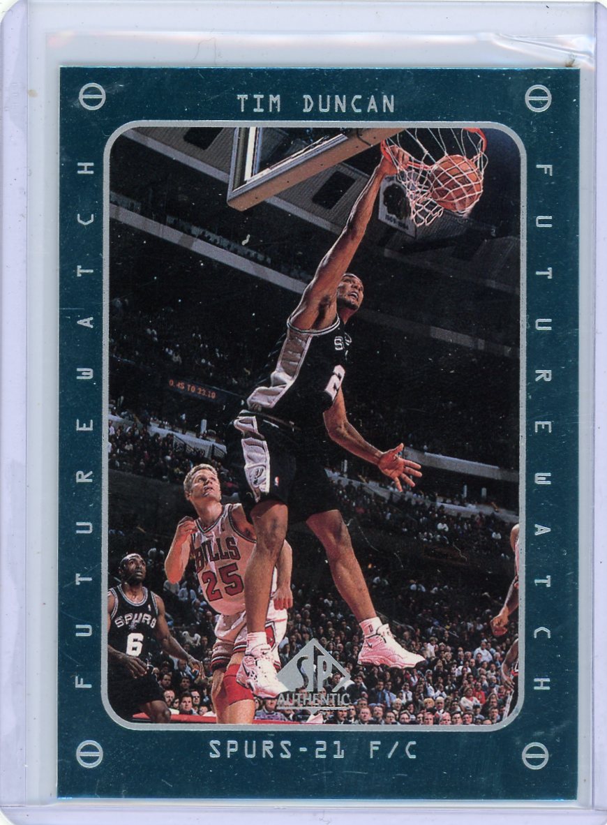 Tim Duncan 1998 Upper Deck SP Authentic Future Watch RC #165