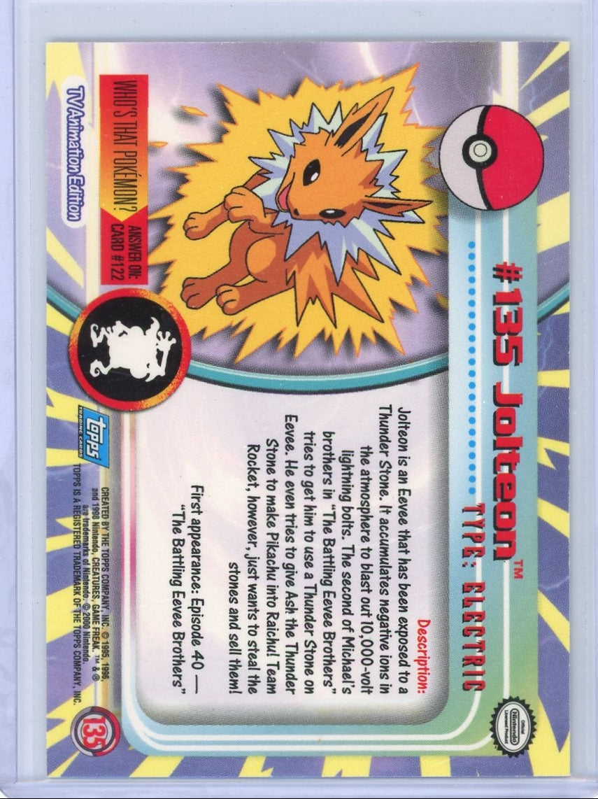 Jolteon Pokémon Topps Rainbow Foil #135