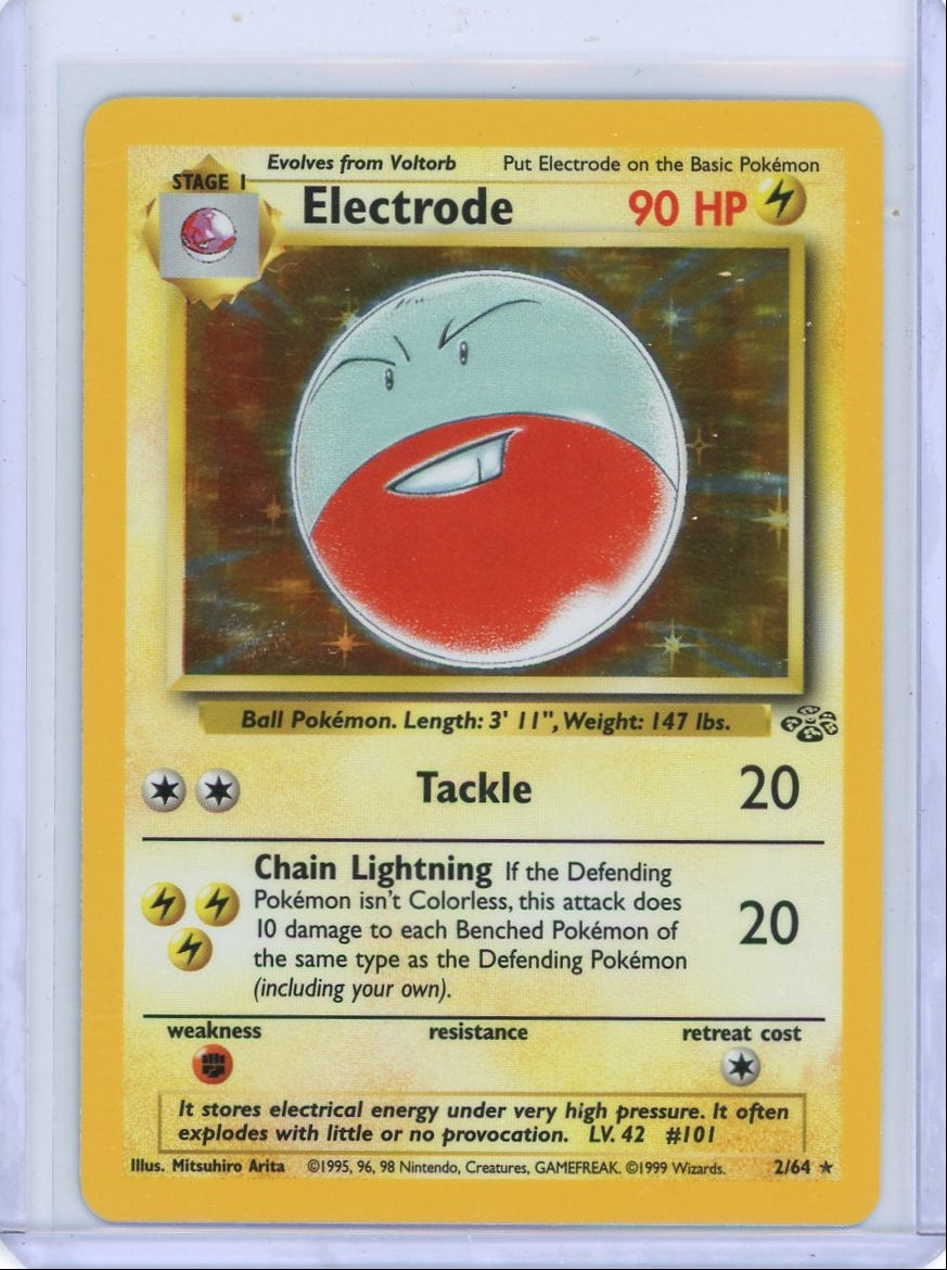 Electrode 1999 Pokemon Jungle holo #2/64 LP/NM