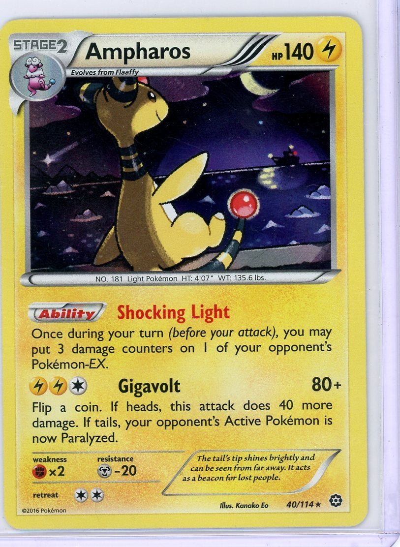 Ampharos 2016 Pokémon rare holo 40/114