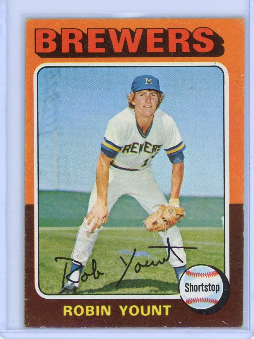 Robin Yount 1975 Topps rookie card #223
