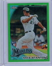 Mike (Giancarlo) Stanton 2010 Topps Chrome rookie card green ref. #'d 325/599