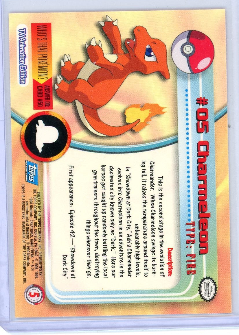 Charmeleon Pokémon Topps TV #05