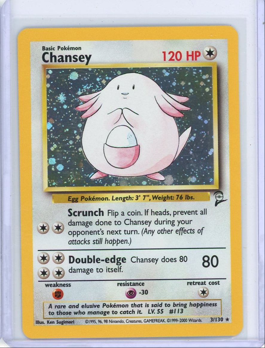 Chansey 2000 Pokemon Base Set 2 holo #3/130 NM