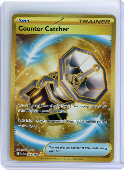 Counter Catcher Trainer 2023 Pokemon rare lucky gold holo 264/182