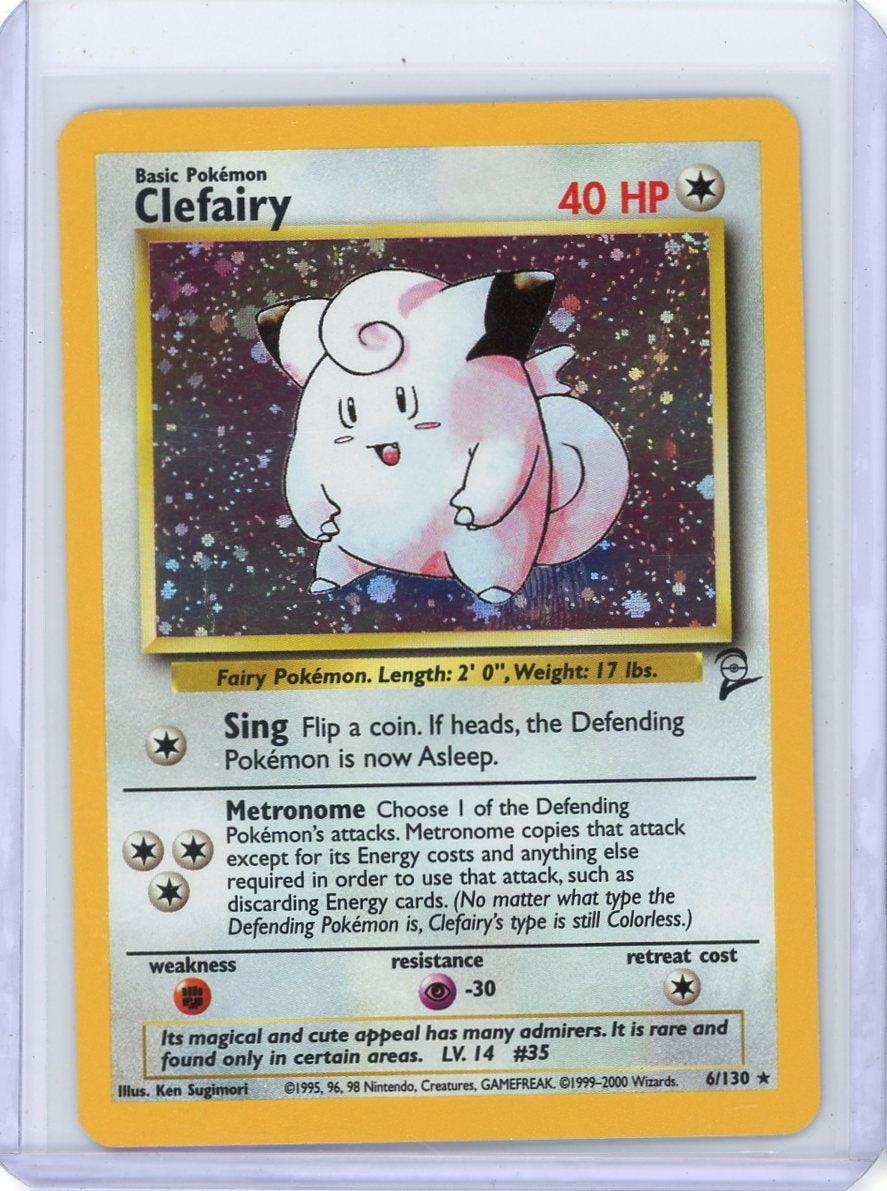 Clefairy 2000 Pokemon Base Set 2 holo #6/130 NM/LP