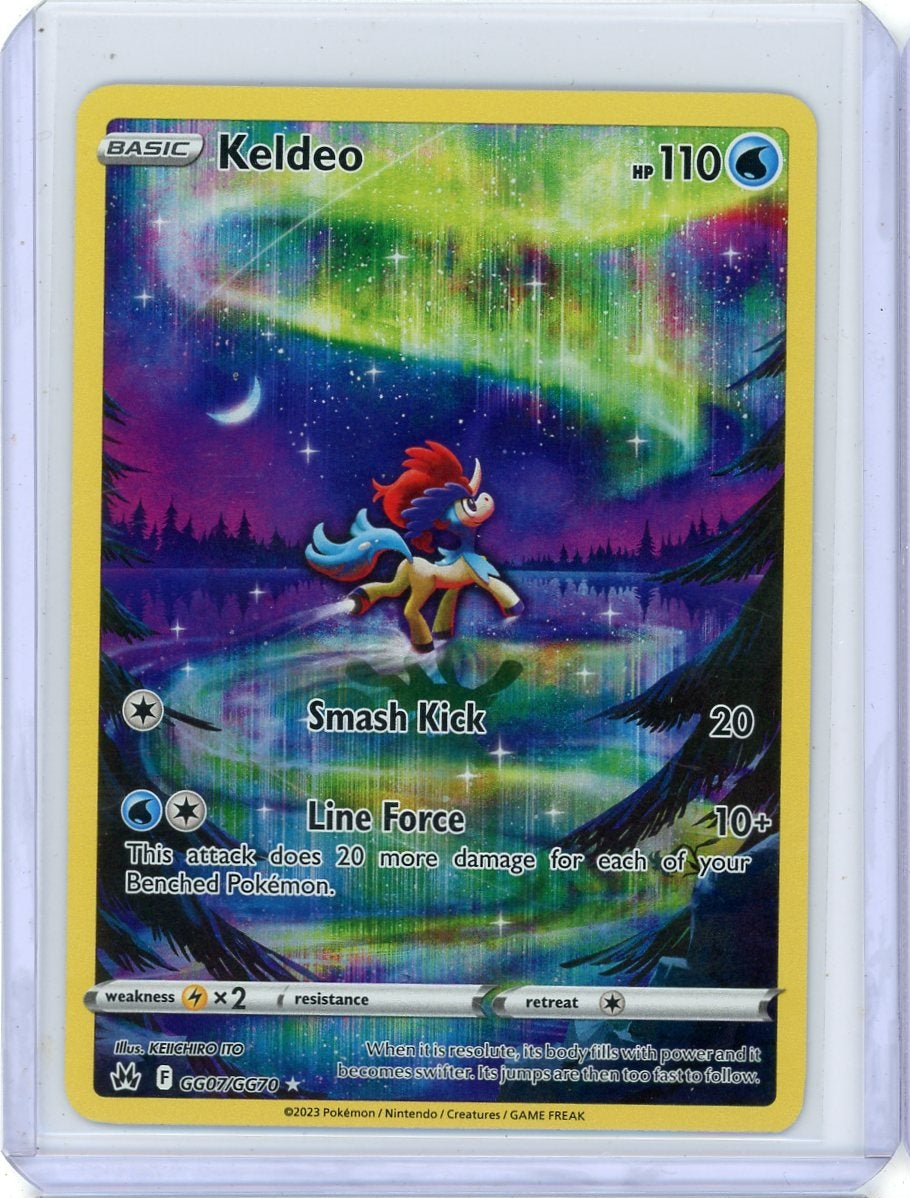 Keldeo 2023 Pokemon Crown Zenith Galarian Gallery #GG07/GG70 NM