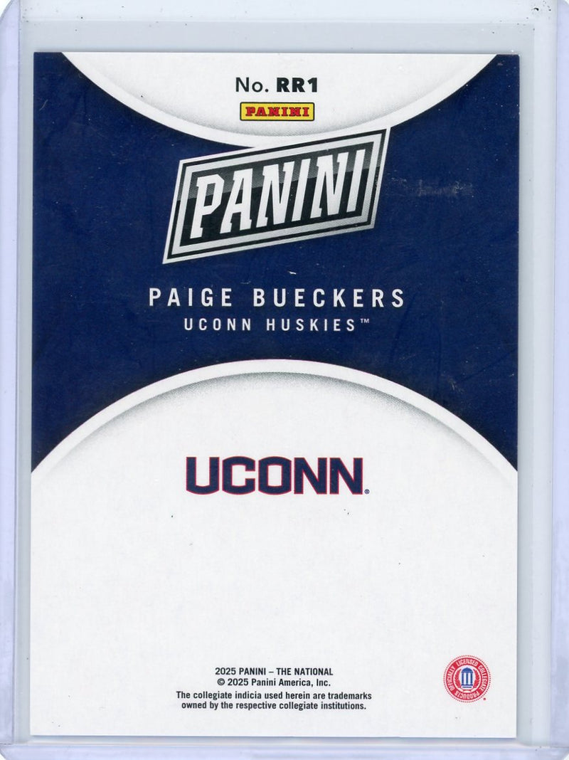 Paige Bueckers 2025 Panini The National rookie card 