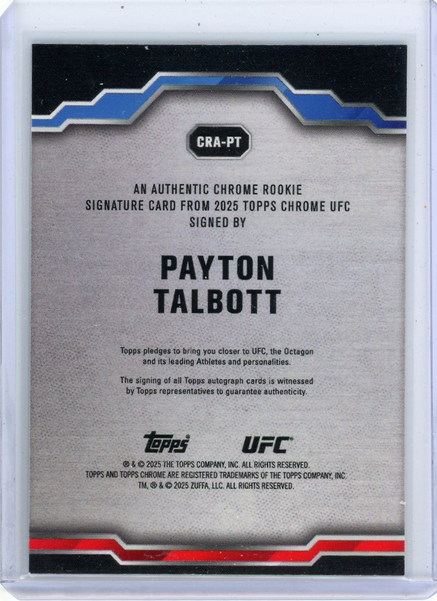 Payton Talbot 2025 Topps Chrome Rookie Autograph