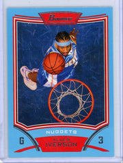 Allen Iverson 2008 Bowman blue #'d 427/499