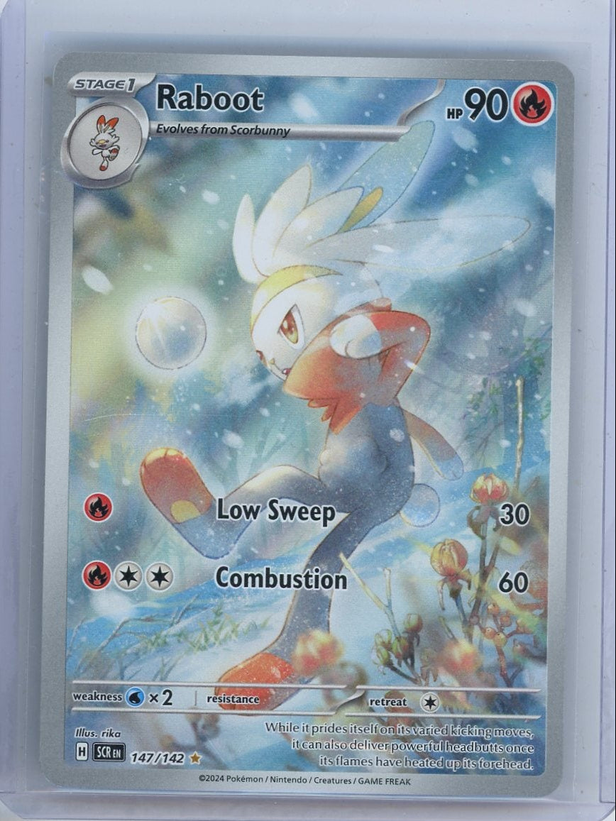 Pokemon142 Raboot Pokemon Stellar Crown Illustration rare #147/142 – Piece Of The Game