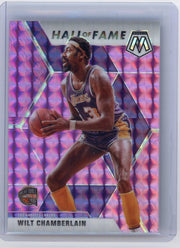 Wilt Chamberlain 2019-20 Panini Mosaic Hall of Fame Purple Mosaic #'d 33/49