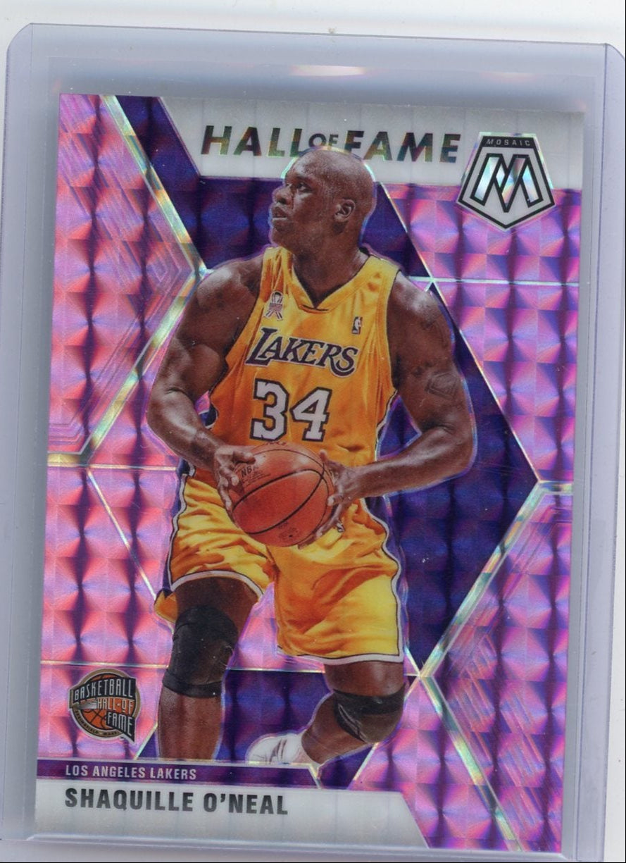 Shaquille O'Neal 2019-20 Panini Mosaic Hall of Fame Purple Mosaic #'d 43/49