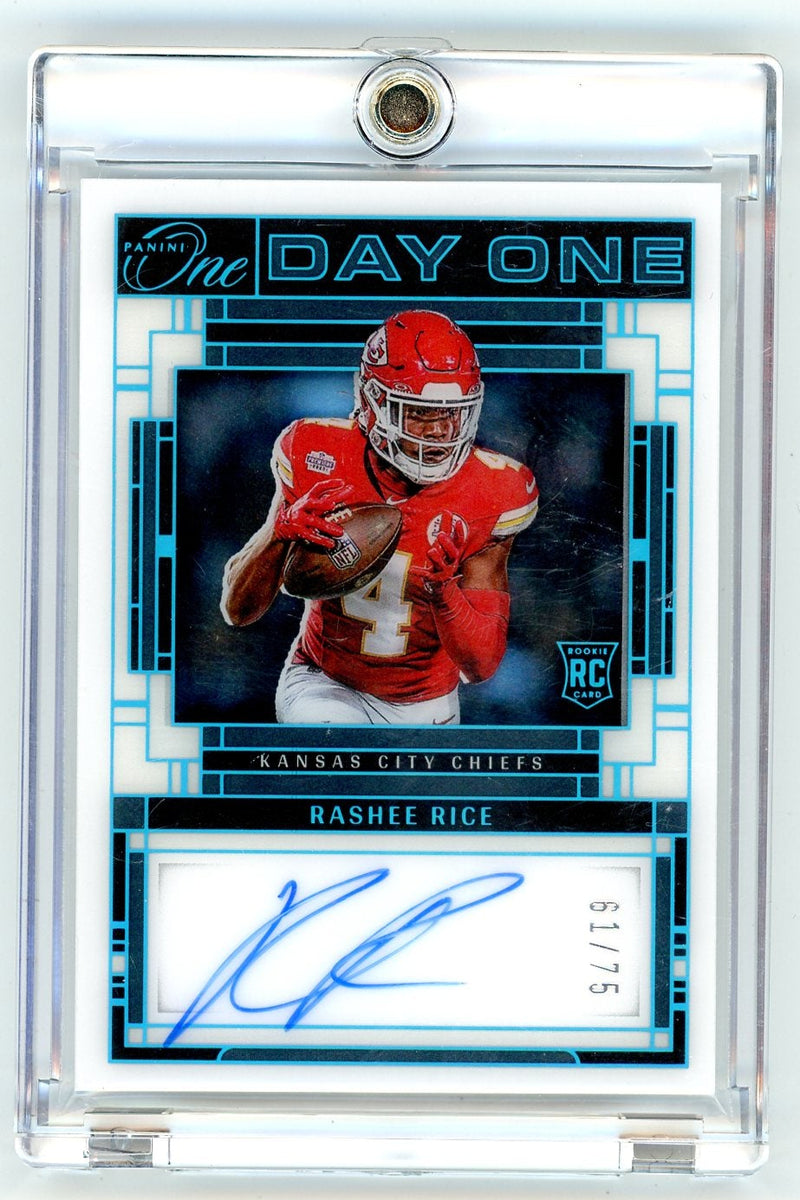 Rashee Rice 2023 Panini One Daye One Blue Auto 