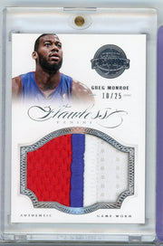 Greg Monroe 2012-13 Panini Flawless game-worn jersey relic #'d 10/25
