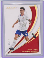 Christian Pulisic 2024-25 Panini Imacculate #'d 05/10