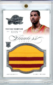 Tristan Thompson 2012-13 Panini Flawless game-worn jersey relic RC #'d 12/25