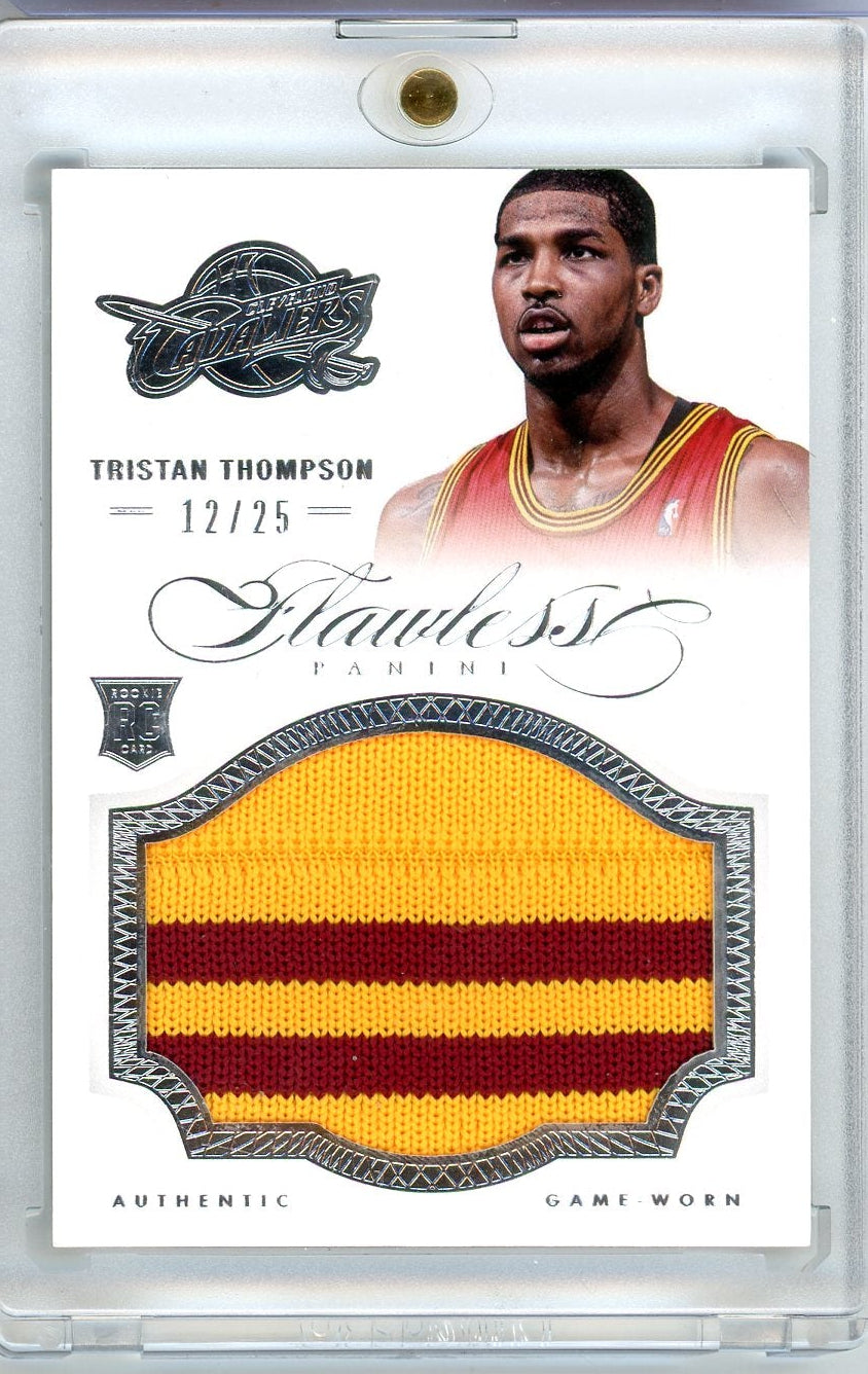 Tristan Thompson 2012-13 Panini Flawless game-worn jersey relic RC #'d 12/25