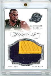 Al Jefferson 2012-13 Panini Flawless game-worn jersey relic #'d 20/25