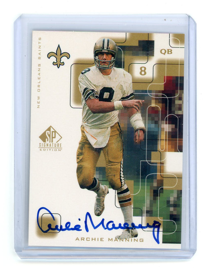 Archie Manning 1999 Upper Deck SP Signature Edition Autograph