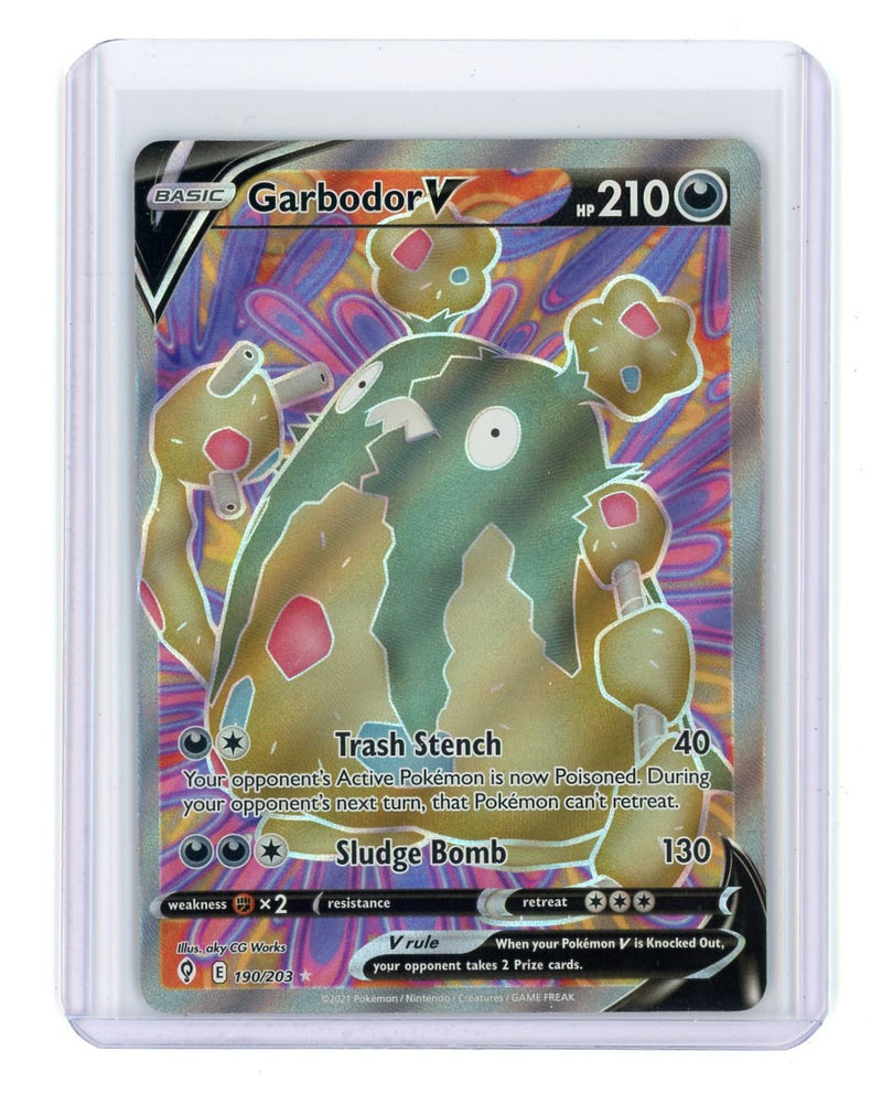 Garbodor V 2021 Pokémon rare holo 190/203