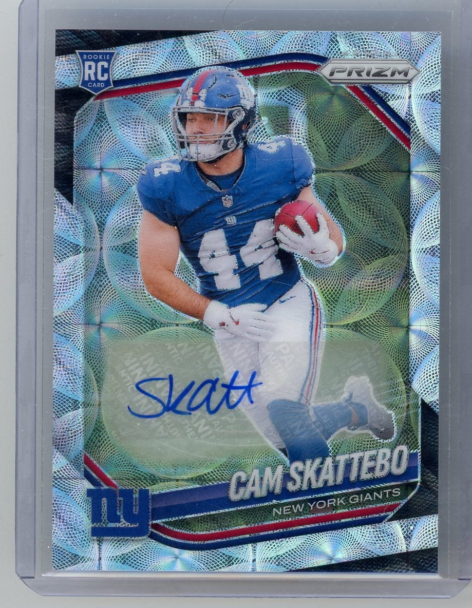 Cam Skattebo 2025 Panini Prizm Choice autograph rc #'d 094/100