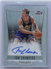 Tom Chambers 2012-13 Panini Prizm autograph silver prizm #'d 11/25