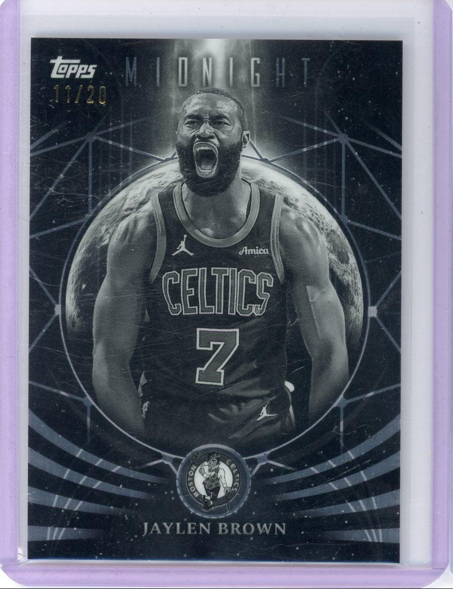 Jaylen Brown 2025-26 Topps Midnight Moonfall #'d 11/20