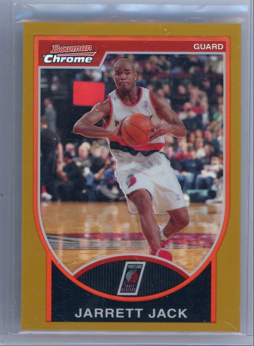 Jarrett Jack 2007 Bowman Chrome Gold ref. #'d 69/99