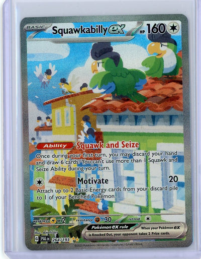 Squawkabilly EX 2023 Pokemon rare holo 264/193
