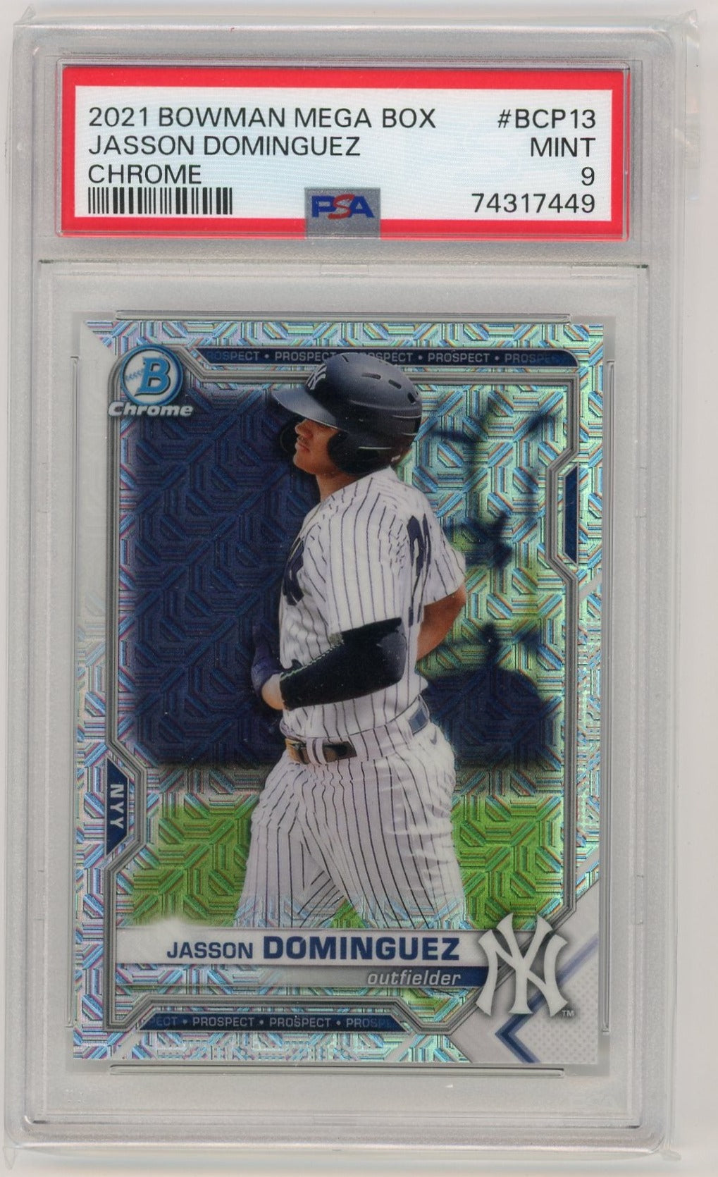 Jasson Dominguez 2021 Bowman Mega Box/Mojo PSA 9