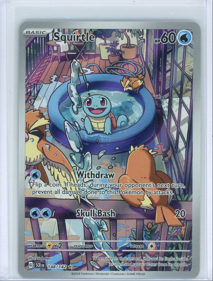 Squirtle Pokémon Twilight Masquerade Illustration Rare #148/142