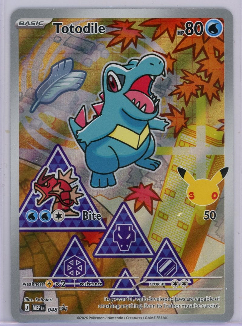 Totodile Pokémon Mega Evolution First Partner Black Star Promo #048