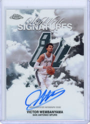 Victor Wembanyama 2025-26 Topps Chrome Sky Write Signatures